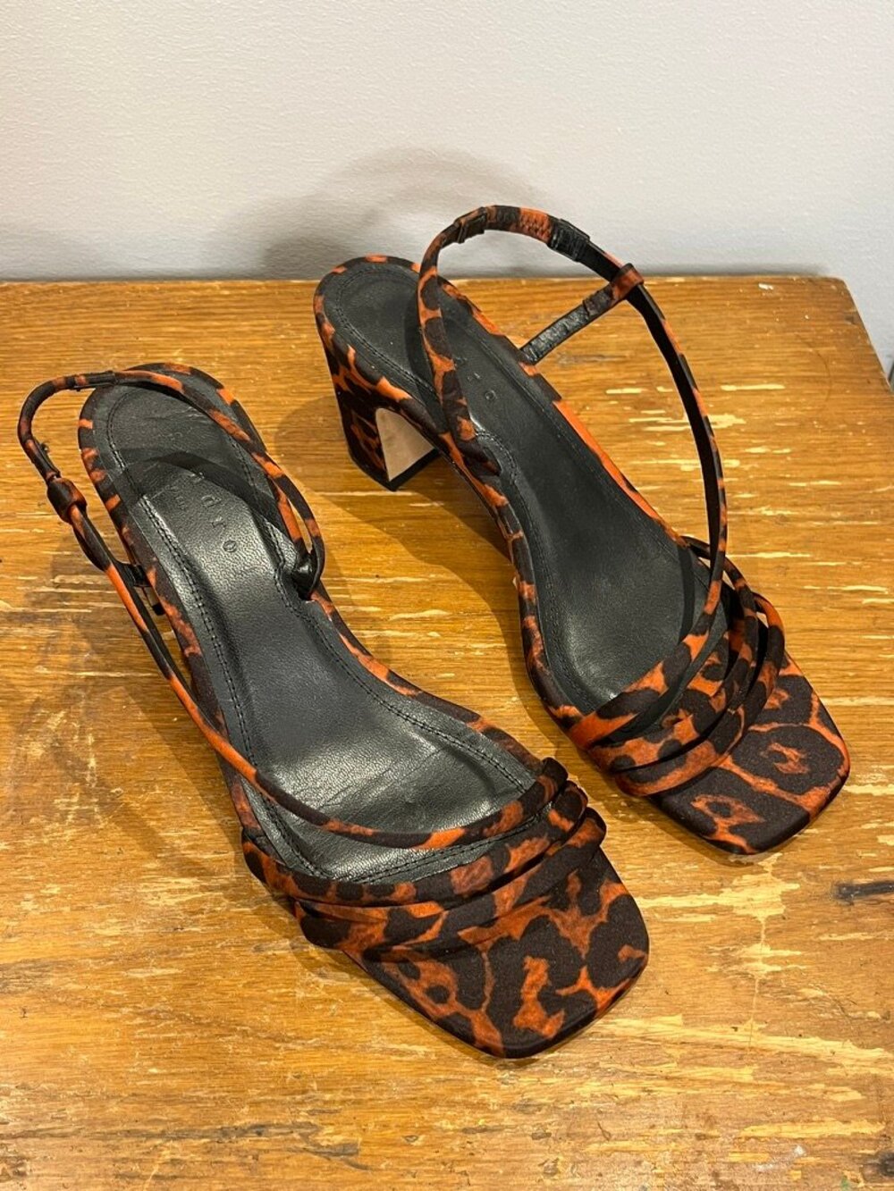 Sandro leopard print heeled sandals - 40 / 9.5 - Picture 3 of 5